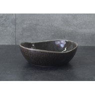 Miska obiadowa CERAMICZNA brązowa