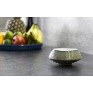 Miska obiadowa do przekąsek ceramiczna zielona