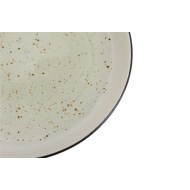 Talerz obiadowy CERAMICZNY okrągły beżowy | Wysyłka w 24h!