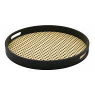 Taca kuchenna, drewniana, brązowa, okrągła | Wysyłka w 24h