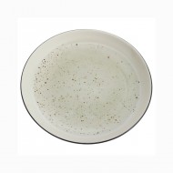 Talerz obiadowy CERAMICZNY okrągły beżowy | Wysyłka w 24h!