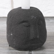 ŚWIECZNIK GŁOWA na długą świecę, kamionkowy | Wysyłka w 24h!