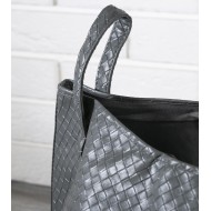 TORBA plażowa, na zakupy EKO-SKÓRA szara | Wysyłka w 24h!