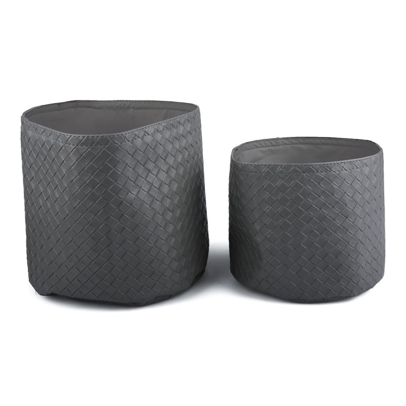 Organizer do szuflad, półek, eko-skóra, szary | Wysyłka w 24h!