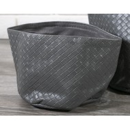 Organizer do szuflad, półek, eko-skóra, szary | Wysyłka w 24h!