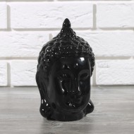 FIGURKA BUDDA czarny połysk