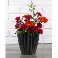 Wazon bambusowy, szary | Wysyłka w 24h!