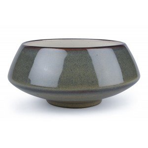 Miska obiadowa do przekąsek ceramiczna zielona