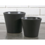 KOMPLET SZARYCH DONICZEK ceramiczne | Wysyłka w 24h!