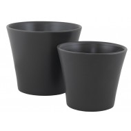 KOMPLET SZARYCH DONICZEK ceramiczne | Wysyłka w 24h!