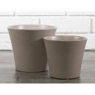 KOMPLET BEŻOWYCH DONICZEK ceramika | Wysyłka w 24h!