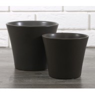 KOMPLET GRAFITOWYCH DONICZEK ceramika | Wysyłka w 24h!