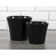 KOMPLET CZARNYCH DONICZEK ceramika | Wysyłka w 24h!