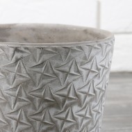 Komplet betonowych donic w gwiazdki, szare | Wysyłka w 24h!