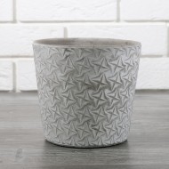 Komplet betonowych donic w gwiazdki, szare | Wysyłka w 24h!