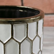 DONICA IGLOO ceramiczna biało-złota | Wysyłka w 24h!