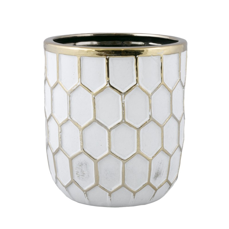 DONICA IGLOO ceramiczna biało-złota | Wysyłka w 24h!