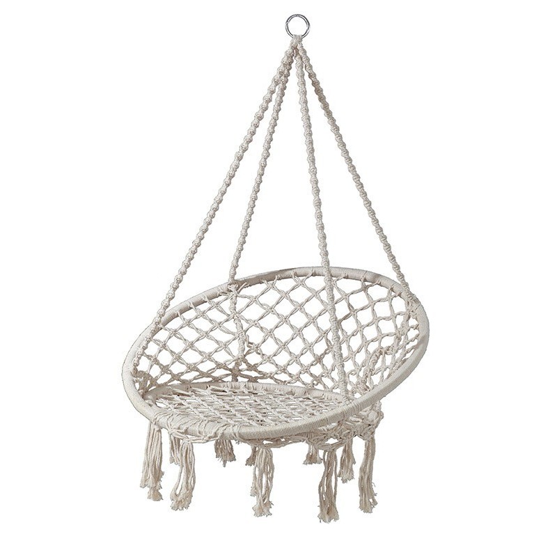 KRZESŁO HAMAKOWE DO POWIESZENIA BIAŁE