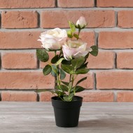 Sztuczne róże w doniczce | Wysyłka w 24 godziny!