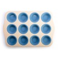 FORMA DO PIECZENIA BABECZEK CIASTEK silikonowa / metalowa niebieska