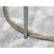 Stolik kawowy Clara srebrny XL | Wysyłka w 24h!