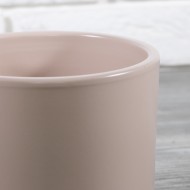 Różowa donica, ceramiczna pudrowy róż | Wysyłka w 24h!