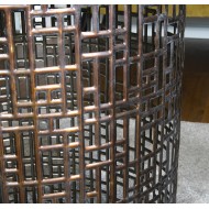 Stolik kawowy boczny Lynn złoty z lustrem | Wysyłka w 24h!