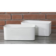 Organizer styl loft, biały metalowy komplet | Wysyłka w 24h!