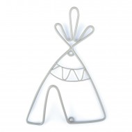 WIESZAK SZARY 1 haczyk