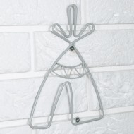 WIESZAK SZARY 1 haczyk