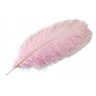 Pióro dekoracyjne strusie różowe XL | Wysyłka w 24h!