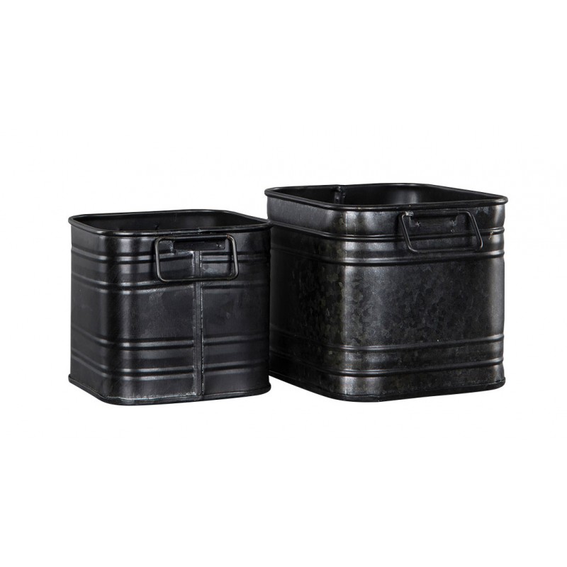 Donica Luke czarna styl loft komplet  | Wysyłka w 24h!