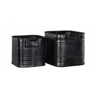 Donica Luke czarna styl loft komplet  | Wysyłka w 24h!