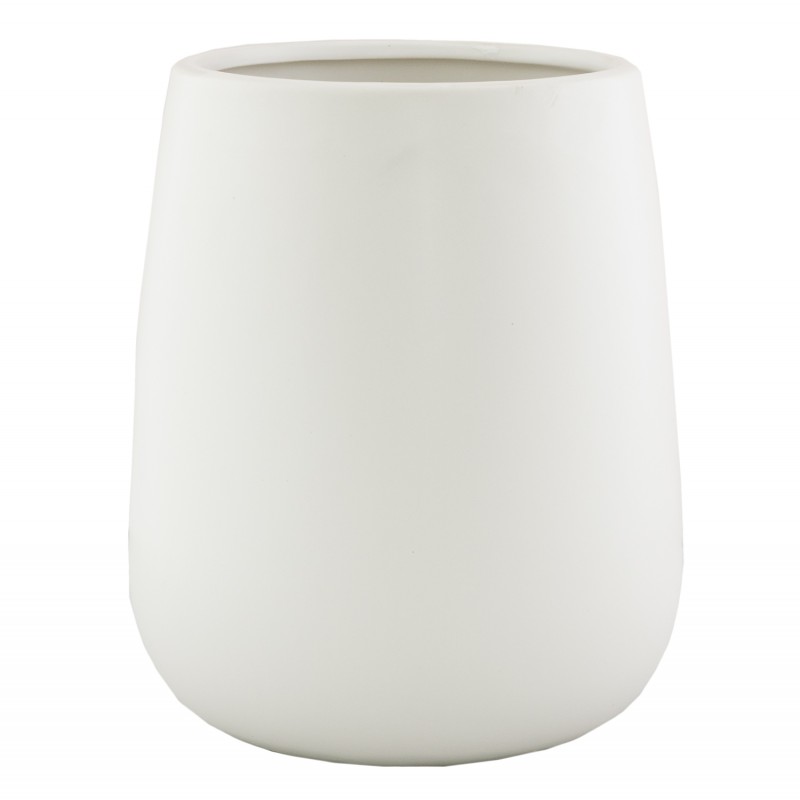 Donica Leon biała ceramiczna XL | Wysyłka w 24h!