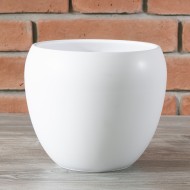 Donica Leon ceramiczna biała śr. 21cm | Wysyłka w 24h!