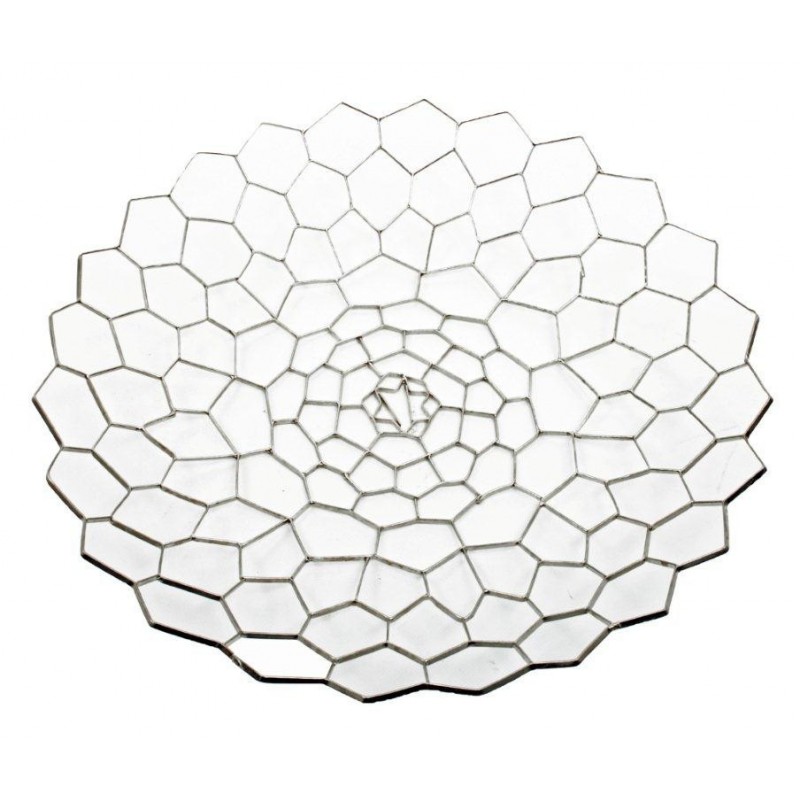 PATERA METALOWA KOLOR SREBRNY 42cm