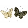 OZDOBA do doniczki, stroików Motyle złote |  Wysyłka w 24h!