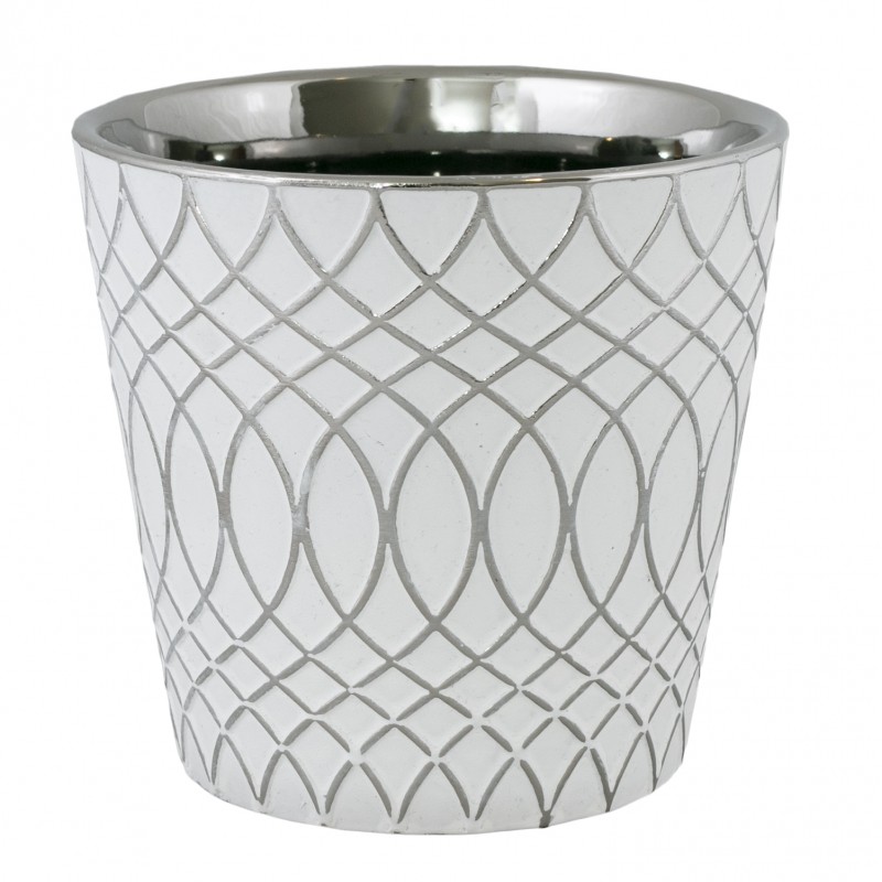 Osłonka Igloo biało-srebrna ceramiczna | Wysyłka w 24h!