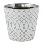 Osłonka Igloo biało-srebrna ceramiczna | Wysyłka w 24h!