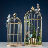 Kwietnik Klatka złota metalowa komplet | Wysyłka w 24 godziny!