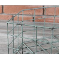 KOSZ druciany, k. miętowy 50x28cm