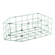 KOSZ druciany, k. miętowy 50x28cm