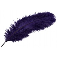 Pióro strusie dekoracyjne do wazonu fioletowe | Wysyłka w 24h!