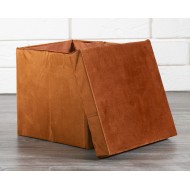 Pudełko organizer aksamitny pomarańczowy | Wysyłka w 24h!