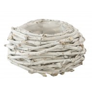 Donica Gniazdo biała drewniana | Wysyłka w 24h!