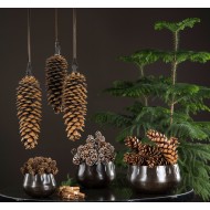 Ozdoba do stroików Szyszka brokatowa |  Wysyłka w 24h!