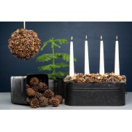 Ozdoba do stroików Szyszka brokatowa |  Wysyłka w 24h!