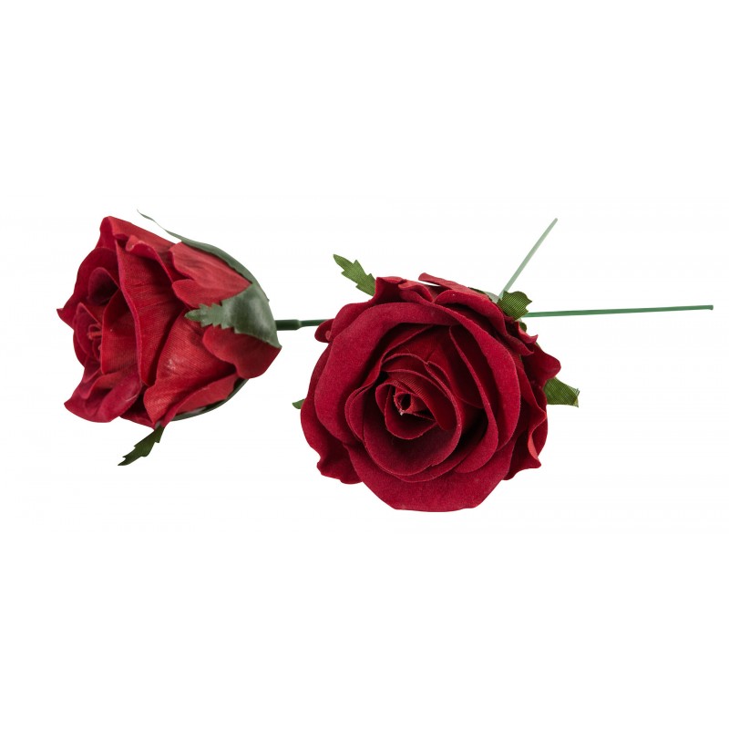 Sztuczna róża do stroików czerwona