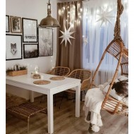 GWIAZDA papierowa 3D biała śr. 75cm