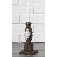 Świecznik Mikołaj drewniany świąteczny | Wysyłka w 24h!